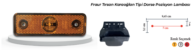 BRAKETLİ KÜÇÜK DİKDÖRTGEN LAMBA LEDLİ KLIKLI