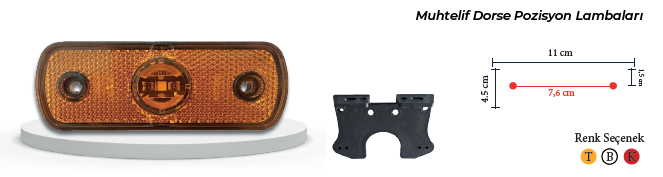 YAN POZİSYON LAMBA SARI