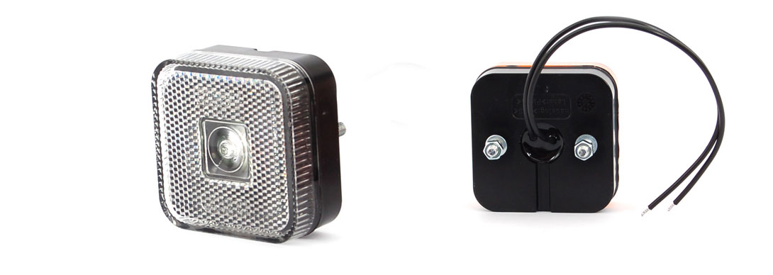 2 LEDLİ  POZİSYON LAMBA KARE BEYAZ