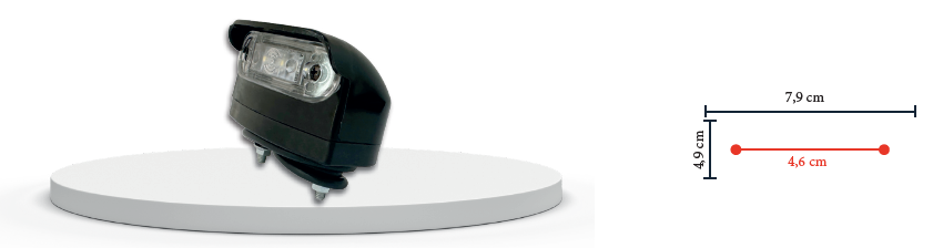 TIRSAN PLAKA LAMBASI LEDLİ SİYAH