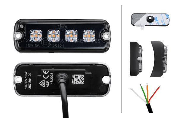 SLİM ÇAKAR LAMBA DÜZ VE KAVİSLİ MONTAJ 12/24 VOLT