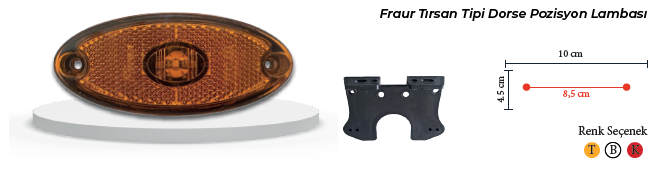 YAN POZİSYON LAMBASI MEKİK SARI