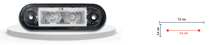 ÖN POZİSYON LAMBASI ÇİFT LED BEYAZ UFAK OVAL