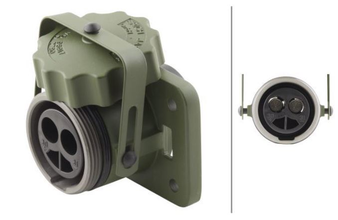 NATO ALÜMİNYUM SOKET 24 VOLT 2 PİNLİ 35 MM