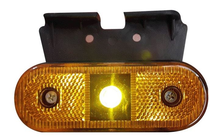 YAN POZİSYON LAMBASI OVAL LEDLİ SARI KLİK UÇLU