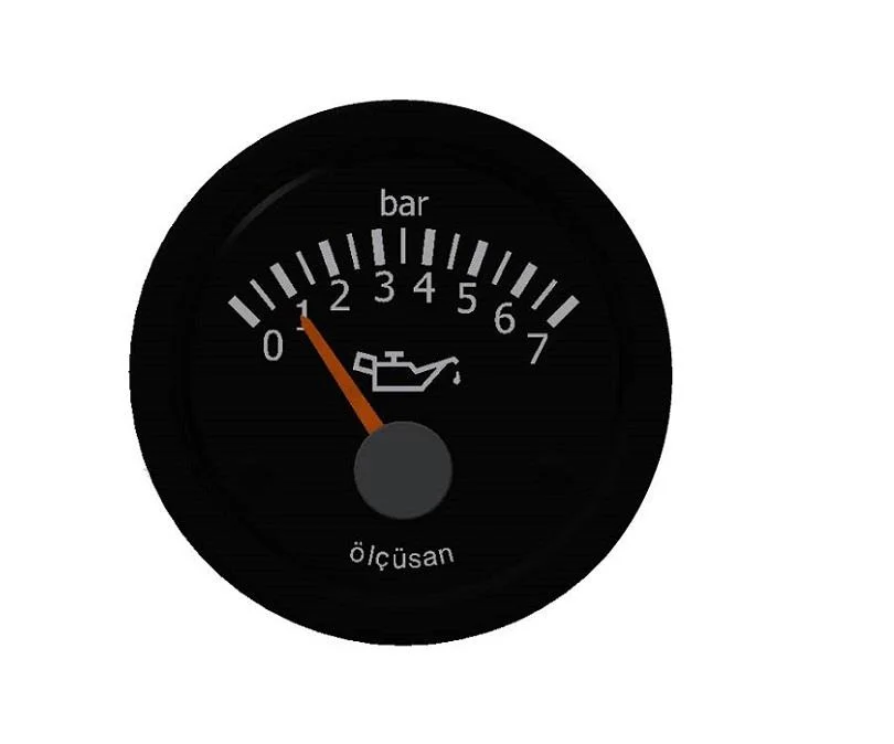 24V YAĞ SAATİ 7 BAR ÇAP 52 MM