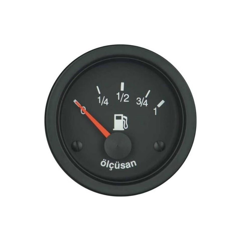 YAKIT GÖSTERGE SAATİ 52 MM ÇAP 12 VOLT