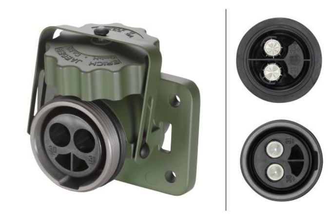 NATO ALÜMİNYUM SOKET 24 VOLT 2 PİNLİ 35 MM