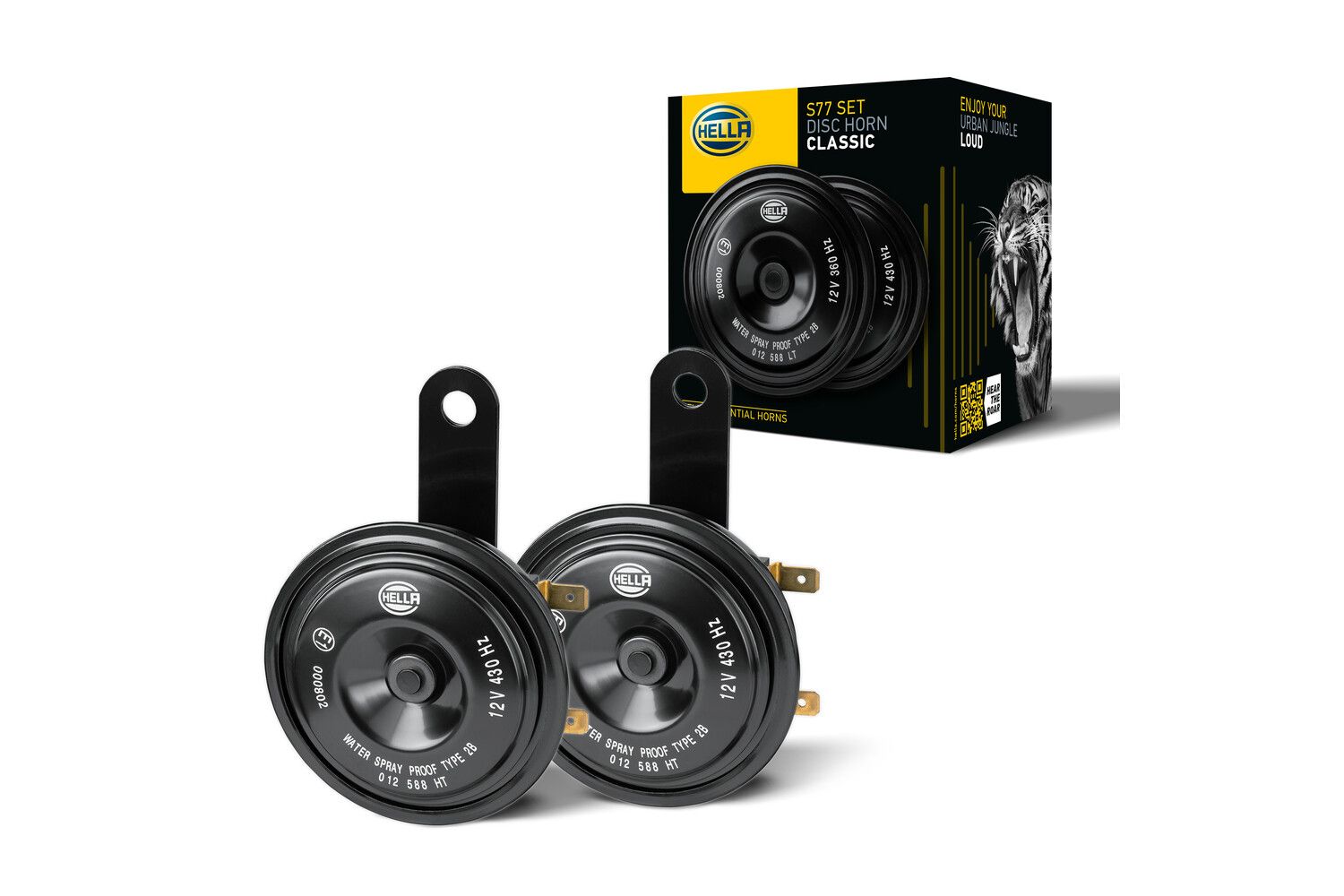KORNA,12V,SİYAH,ELEKTRİKLİ,360-430HZ 110DB